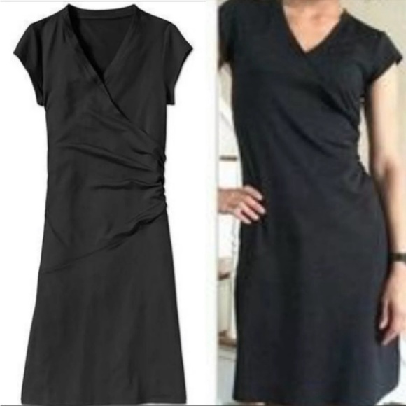 Athleta Dresses & Skirts - Athleta draped faux wrap nectar stretchy dress women’s size XL